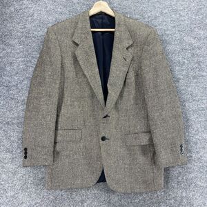 Biella Blazer Men 42 Gray Button Up Collared Long Sleeve Lined Regular Fit